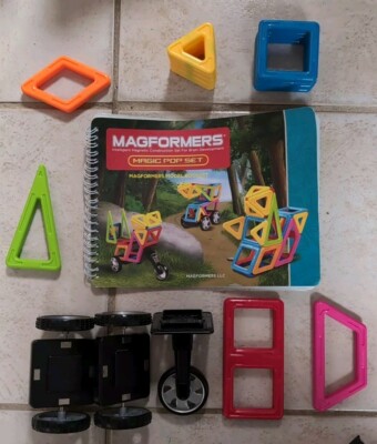 Magformers 25-Piece Magic Pop Set w/ All Pieces & Model Booklet