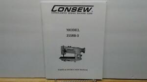 Consew 255RB-3 Sewing Machine Operator & Parts Manual | eBay