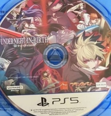 Under Night In Birth II Sys Celes Playstation PS5 Disc Only Used Japanese