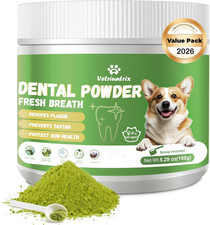 Dog Dental Powder, Dog Teeth Cleaning Powder for Fresh Breath Tartar Remove  Pl