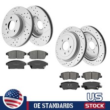For 2013-2018 Cadillac Ats Front Rear Disc Rotors Brake Pads W Standard Brakes For 2013-2018 Cadillac Ats Front Rear Disc Rotors Brake Pads W Standard Brakes