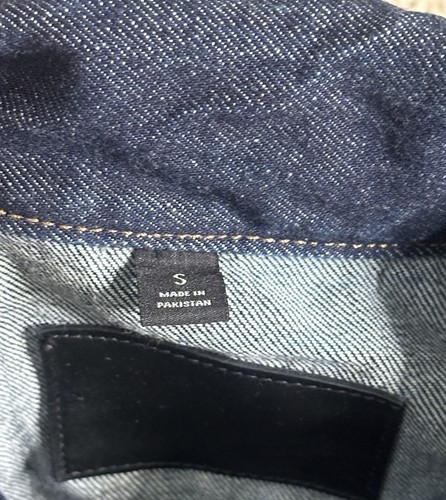 Banana Republic Selvedge Jeansjacke Trucker Knopfleiste Jeansmantel Herren Small " - Bild 6 von 7