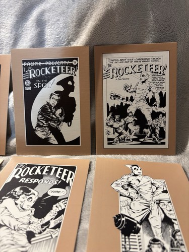 Dave Stephens Aedena The Rocketeer Responds Post Cards Signed And Numbered 1985 - Picture 6 of 14