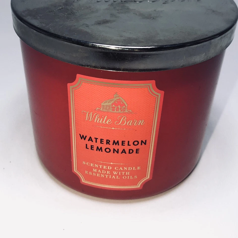 Vela perfumada de 3 mechas de limonada de sandía Bath and& Body Works 14,5 oz Foto 2 de 3