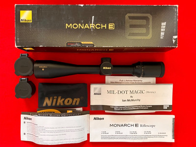 Vintage Nikon Monarch 3 4-16X42 New In Box Side Focus Rare Mil-Dot Reticle