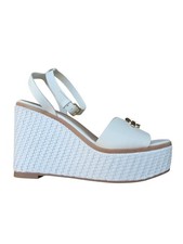 Aldo Ybylin Woven Platform Wedge Sandals Gold Hardware Size 8.5