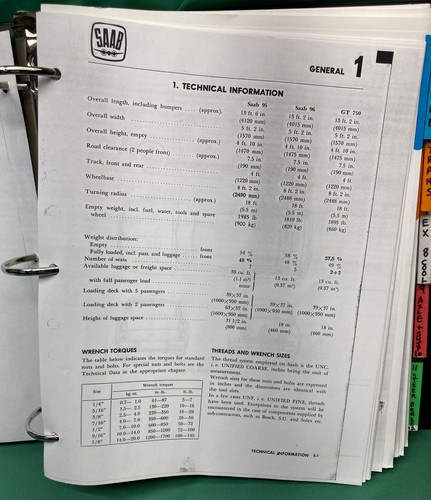 Saab 95 96 GT750 Service Manual 1960-64 Photocopy - Bild 3 von 5