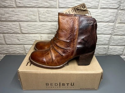 Bed Stu Arcane Boots Tan Teak Rustic Leather Ankle Bootie Cobbler 10 Women 41 NI - Image 1 of 4