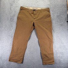 Dockers Smart 360 Flex Pant Mens 40x30 Brown Cotton Chino Straight Leg Business