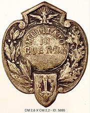 RSI MUTILATO IN GUERRA DISTINTIVO IIa G.M. REPUBBLICA SOCIALE ITALIANA 1943.1945