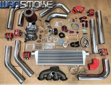 Red 94-05 Mazda Miata Mx-5 Nb Na8 1.8l T3 .63 Turbo Kit Manifold Intercooler Bov