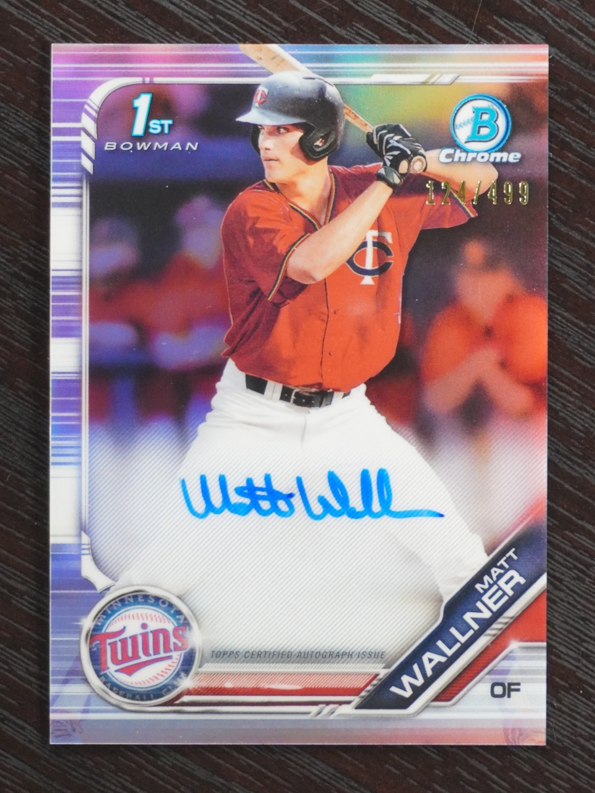 2019 Bowman 1st Chrome Matt Wallner RC Auto #CDA-MW Minnesota Twins