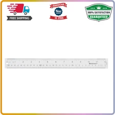 Westcott Acrylic Clear Ruler, Easy-to-Read Markings, Scratch-Resistant Design...
