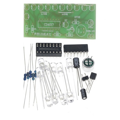 DIY Electronic Voice Control LED Water Light Kit for Creative Projects - Photo 6/8