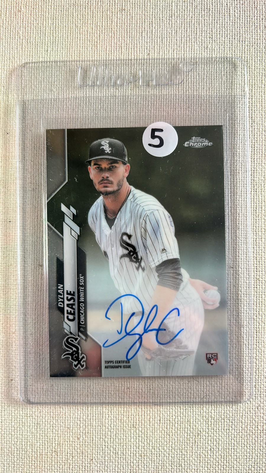 2020 Topps Chrome - Rookie Autographs Dylan Cease #RA-DCE (AU, RC)