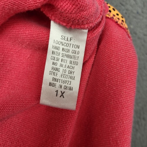 Staffelei Sweatshirt Damen Gr. 1X Pullover Gepard Koralle Rosa Preppy College 🐆 - Bild 8 von 11