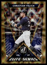 2020 Donruss Elite Series Gold Christian Yelich 41/99 Milwaukee Brewers #E-1