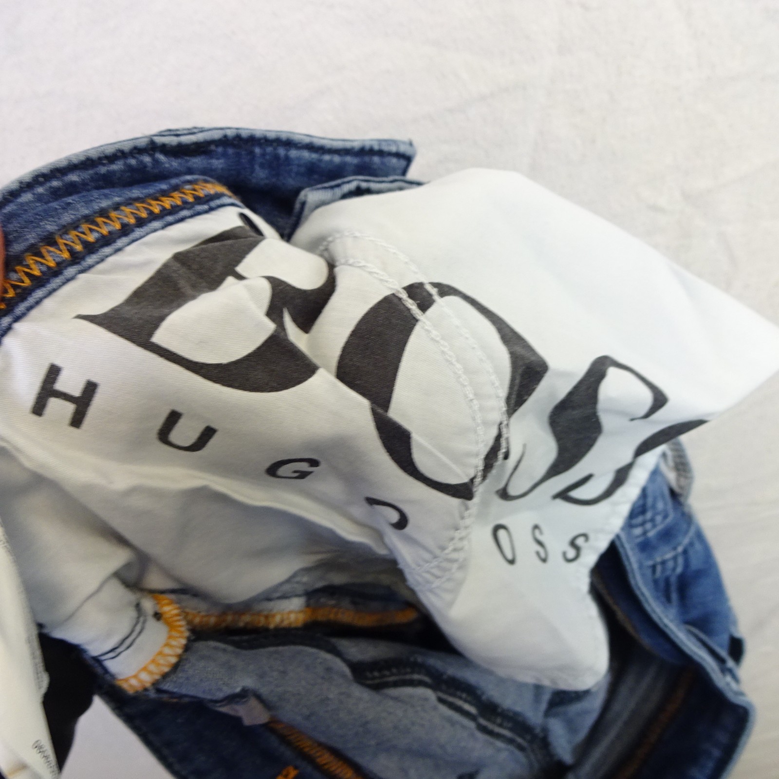 Hugo Boss Jeans Mens W34 L32 Blue Delaware Stretch Slim Fit Straight Leg thumbnail 9