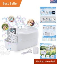 Portable Electric Bubble Maker - 350ml Capacity, Indoor/Outdoor Fun for All Ages