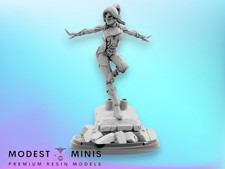 Lady Black Pussycat - 40mm Miniature  Crisis Protocol Proxy  Trident