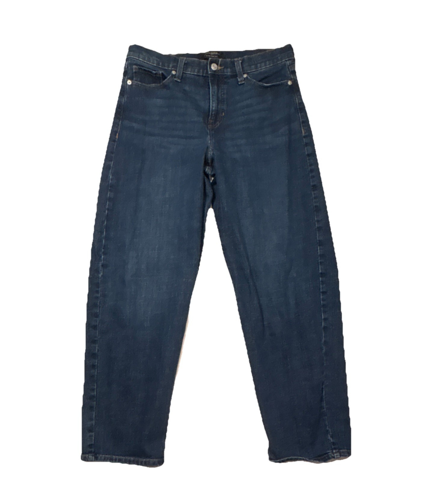 Banana Republic Women’s Regular 28/6 High Rise Barrel Blue Denim Jeans Solid