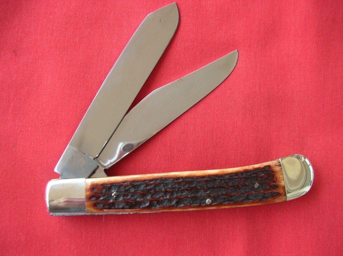 SILVER DOLLAR GERMANY 2 BLADE LARGE TRAPPER 5 3/8