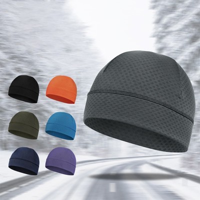 Elastische Passform Winter Fleece Mütze Beanie für Outdoor Sport Ski Radfahren