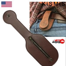 Men Leather Coin Purse Outdoor Utility Self-Defense Multi-Tool Wallet Women