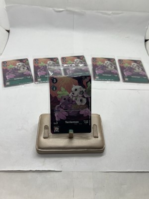 Digimon Double Typhoon Cup Pre release Participation Promo Terriermon Pack Set 6