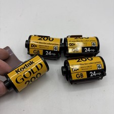 4 Kodak Gold 200 GB 35mm Color Print Film 24 Exp DXN C-41 Expired Unknown