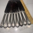 Scrap sterling silver handle 8 pc knife set LOT