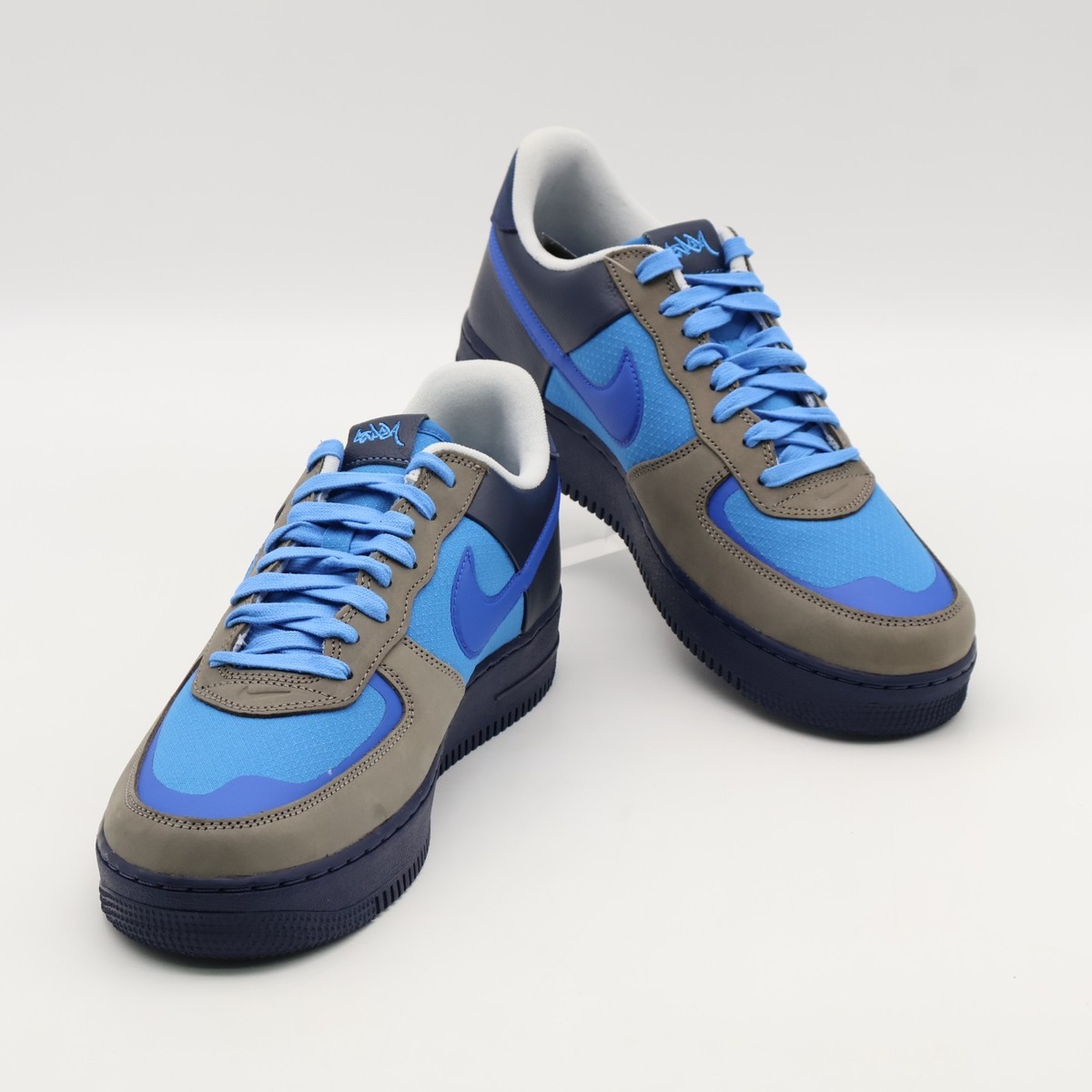 HF5516-001 Stash Nike Air Force 1 Low SP Soft Grey and Harbor Blue