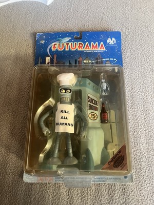 Futurama Chef Bender Suicide Booth Kill All Humans Action Figure Collectible