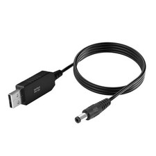 DC 12V USB Step Up Converter Cable - DC 5.5 x 2.1mm USB Cable for Fan, Table