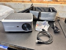 DBPOWER FHD 1080P Wi-Fi Bluetooth Projector with Carrying Backpack