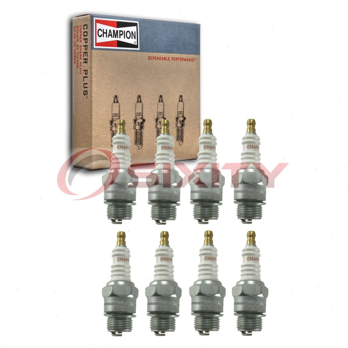 8 pc Champion Industrial Spark Plugs for 1932 Oldsmobile Model L-32 3.9L L8 vp