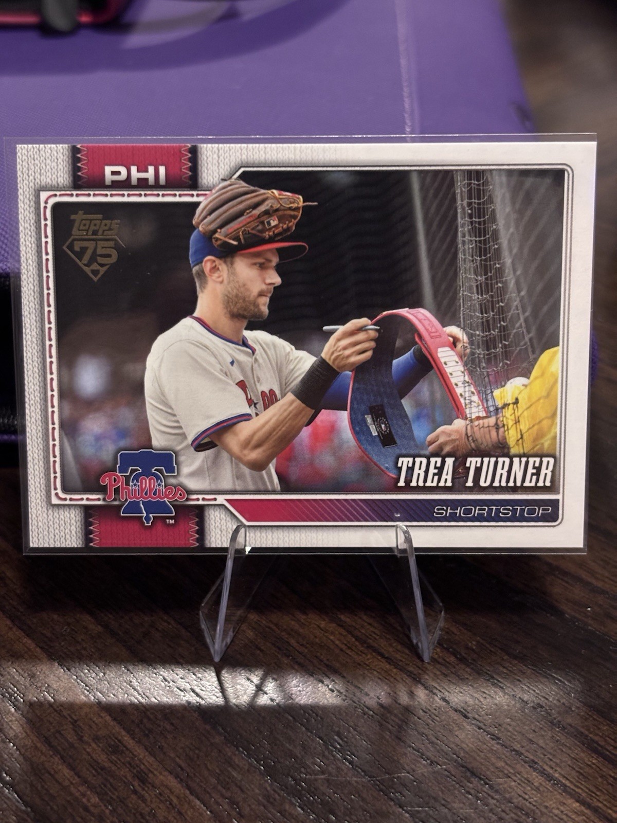 2026 Topps Series 1 Trea Turner #322 Golden Mirror Variation
