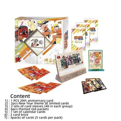   Naruto Kayou Cards 20th Anniversary New Years Box Neu/Versiegelt  