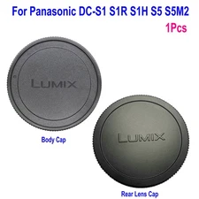Original Camera Body Cover Rear Lens Cap for Panasonic DC-S1 S1R S1H S5 S5M2 S9