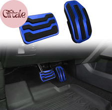 2Pcs No Drill Aluminum Pedal Covers Anti-Slip Brake and Gas Accelerator Pedal Pa