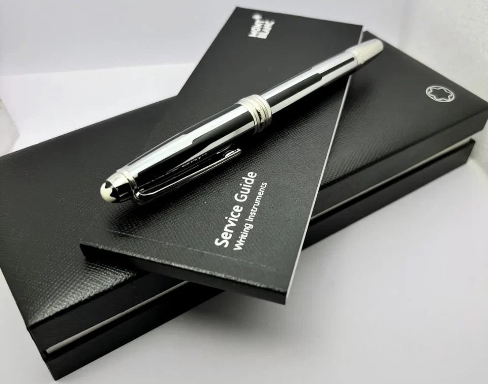 Bolígrafo Montblanc StarWalker Meisterstück plateado auténtico nuevo en caja Foto 2 de 4