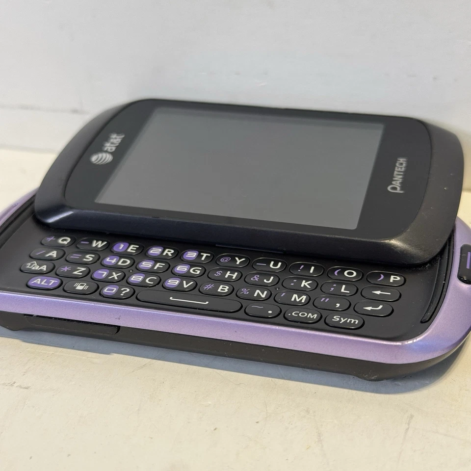 Lote de 2 - Celulares Pantech P6020 Swift AT&T Púrpura - LEER - (S3:24) Foto 4 de 4