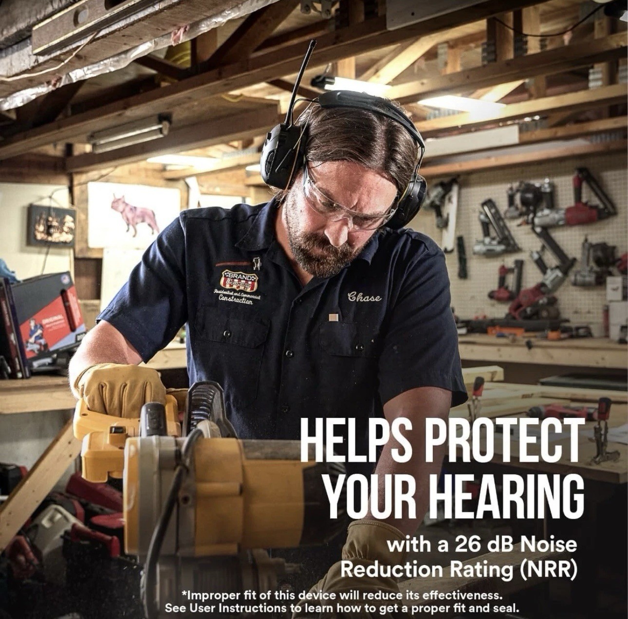 3M Worktunes Connect + AM/FM Wireless Hearing Protector with Bluetooth Technolog