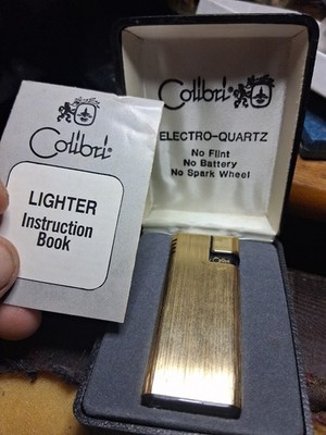 Vintage Colibri Electro Quartz Lighter W/ Box