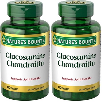 Nature's Bounty Glucosamine Chondroitin Pills and 110 Count (Pack of 2) 