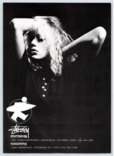 Stussy Surf Wear 1987 Totally 80s Beach Fashion Print Ad 8.25 x 10.75