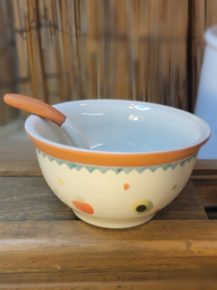 Винтажный Boston склад сальса чаша и ложка набор из 2 - Изображение 2 из 4