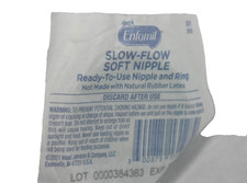 Lot of 6 Enfamil Slow Flow Soft Nipples Disposable Green Ring EXP 03/2027