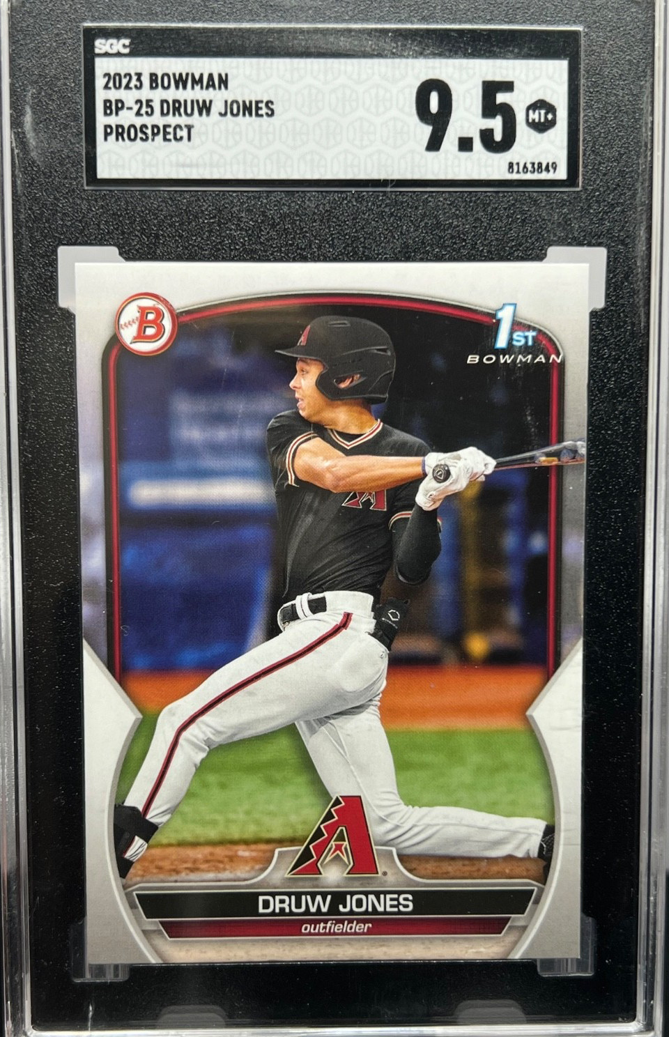 Druw Jones 2023 Bowman Chrome Prospect #BCP-25 (RC) 1st SGC 9.5 Rookie