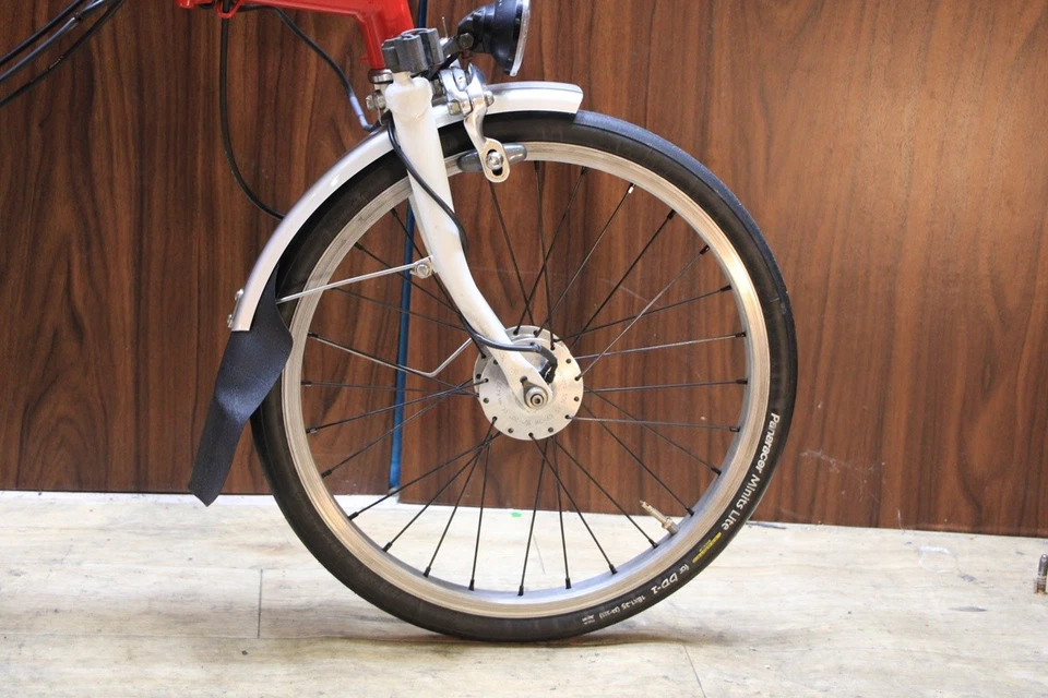 Brompton M6L 2010 Folding Mini Velo Bike 18 Inch Custom Dynamo Hub 2x3 Speed - Image 3 of 4